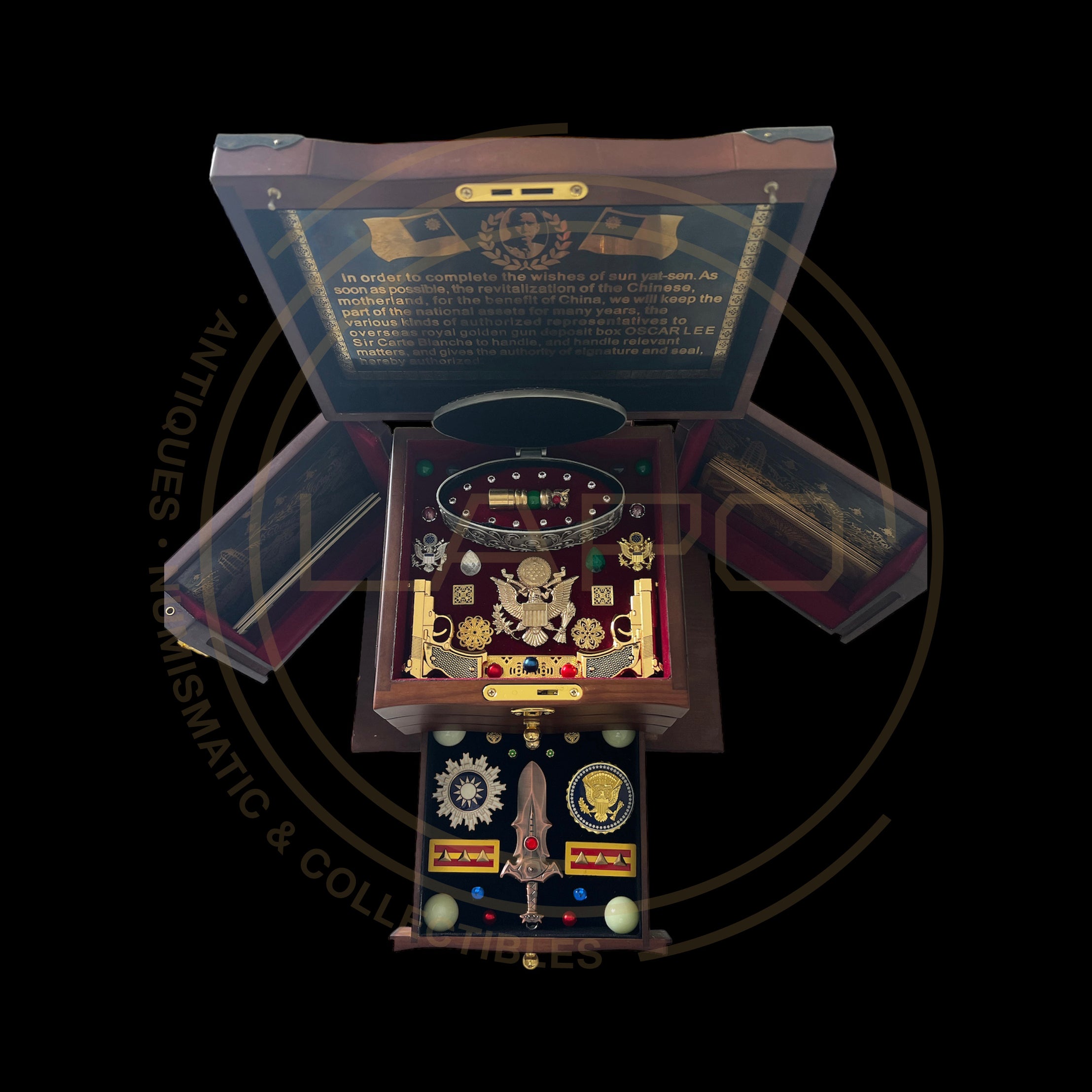 Golden Gun Imperial Box 5 Bullets With Certificate of Authenticity