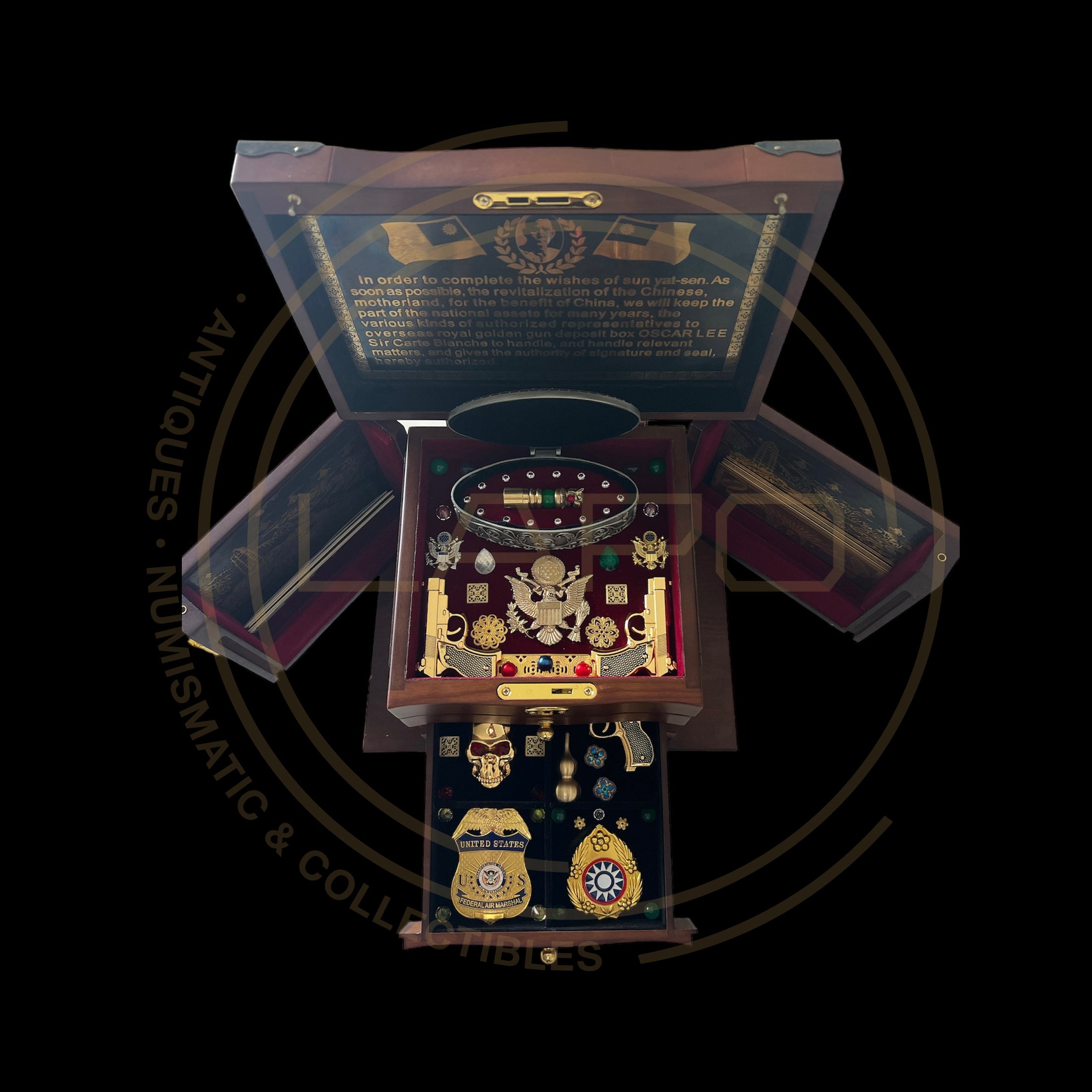 Golden Gun Imperial Box 5 Bullets With Certificate of Authenticity