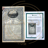 1922 Anleihe der Stadt Elberfeld 1000 Marks Bond With Scripotrust/PASSCO Certificate of Authentication