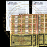 1924 Germany Treasury Bond – 8.15% (25 Consecutive Bonds) 5 Million Mark With Passco Certification
