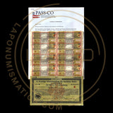 1924 Germany Treasury Bond – 8.15% (25 Consecutive Bonds) 5 Million Mark With Passco Certification