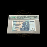 Zimbabwe-100 Trillion Dollar Pmg 67 Serie ZA