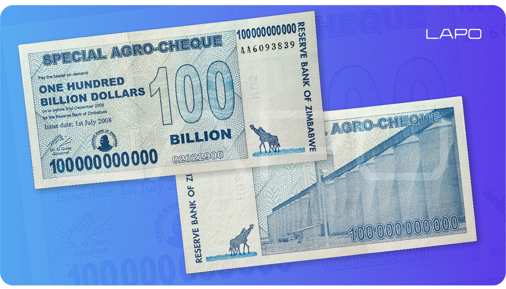 HOW TO SPOT A FAKE ZIMBABWE 100 BILLION AGROCHEQUE BANKNOTE