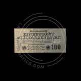 GERMANY 1923 – 100 Billion Mark Banknote With PASSCO COA