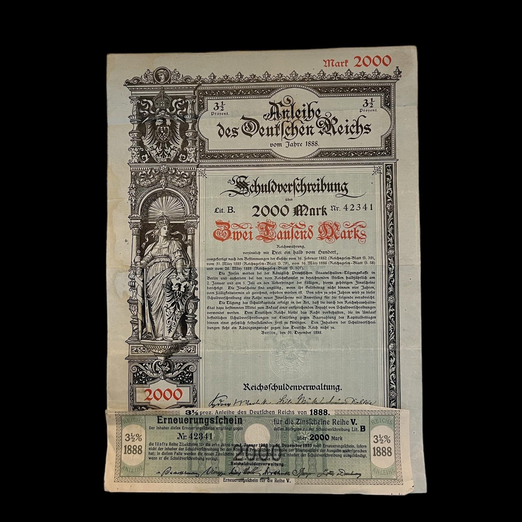 1905 Anleihe des Deutschen Reichs 2000 Mark