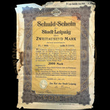 1918 Schuld-Schein der Stadt Leipzig - 2,000 Mark