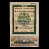 Bono de 1922 del Reich alemán: 100.000 marcos