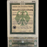 1922 Anleihe des Deutschen Reichs – 2,000 Mark