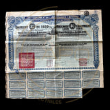1922 Republic of China – 8% Railway Equipment Loan Bond – £20 With PASSCO COA