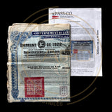1922 Republic of China – 8% Railway Equipment Loan Bond – £20 With PASSCO COA