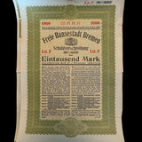 1923 Ciudad Libre Hanseática de Bremen - 1000 marcos