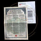 1924 German External Loan – £100 Gold Bond – Dawes Loan – With PASSCO Certificate of Authentication