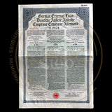 1924 German External Loan – £100 Gold Bond – Dawes Loan – With PASSCO Certificate of Authentication
