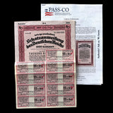 1937 German Reich 1,000 Reichsmark 4½% Treasury Bond with PASSCO COA