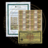 1924 Germany Treasury Bond – 8.15% – 100 Million Marks With Scripotrust Certification