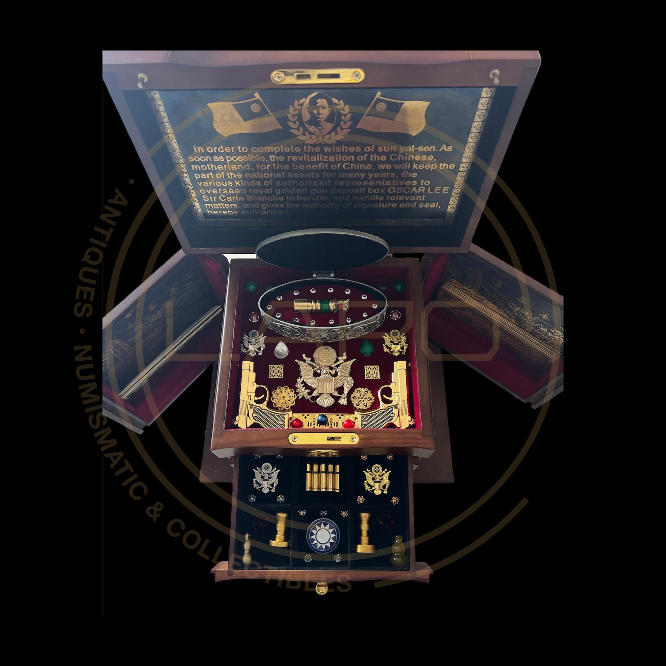 Golden Gun Imperial Caja 5 Balas Con Certificado De Autenticidad