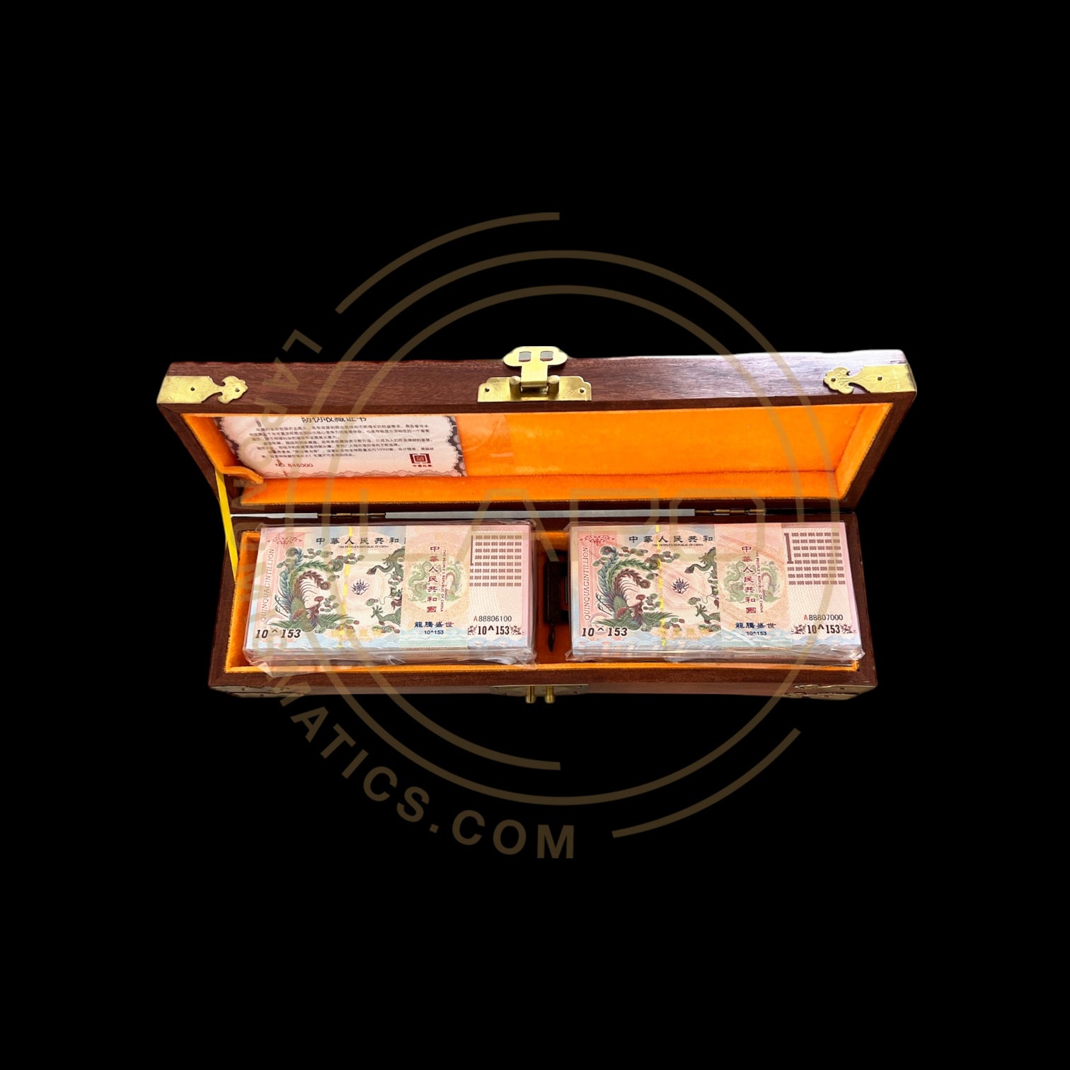 Green Dragon Quinquagintillion X 1000 Notes With Box And Certificate