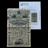 EEUU Mexicanos "Green Lady or Green Diamond"  £100 British Pounds/500 Pesos Bond With PASSCO Certificate of Authentication