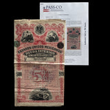 EEUU Mexicanos "Pink Lady or Red Diamond"  £20 British Pounds/100 Pesos Bond With PASSCO Certificate of Authentication