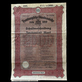 1919 Hamburgifche Staatsanleihe 2000 Mark Bond