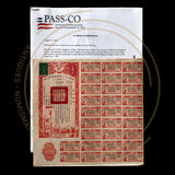 1944 China Allied Victory Loan Set – 500, 1,000, 5,000 & 10,000 Yuan With PASSCO COA