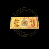 Yellow Dragon 100 Quintillion Banknote Collectible 24k Gold Plated
