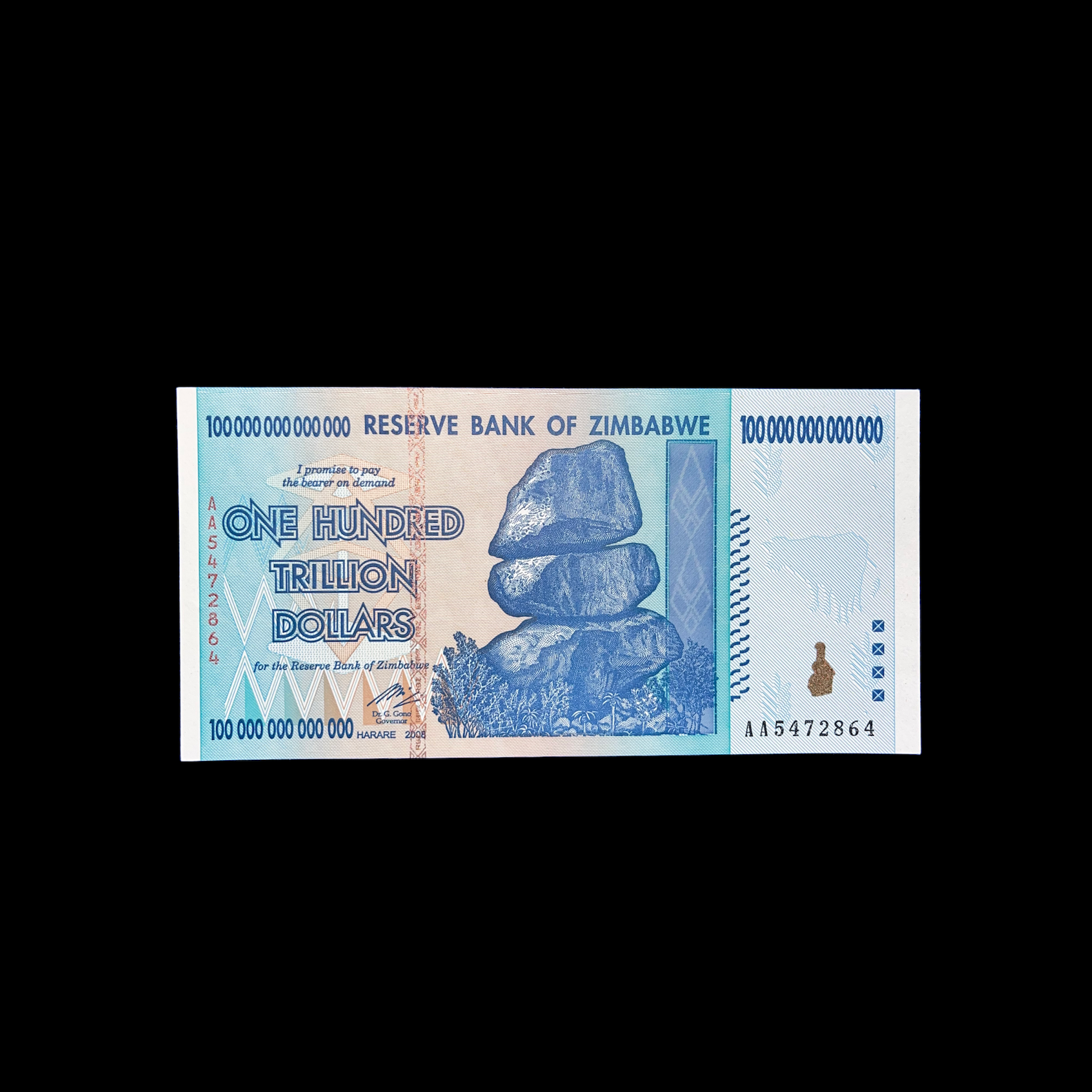 Zimbabwe-100 Trillion Dollar