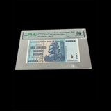 Zimbabwe-100 Trillion Dollar PMG 66 Serie ZA