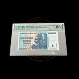 Zimbabwe-100 Trillion Dollar PMG 66 Serie ZA