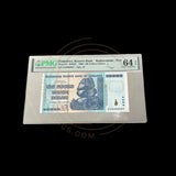 Zimbabwe-100 Trillion Dollar PMG 64 Serie ZA