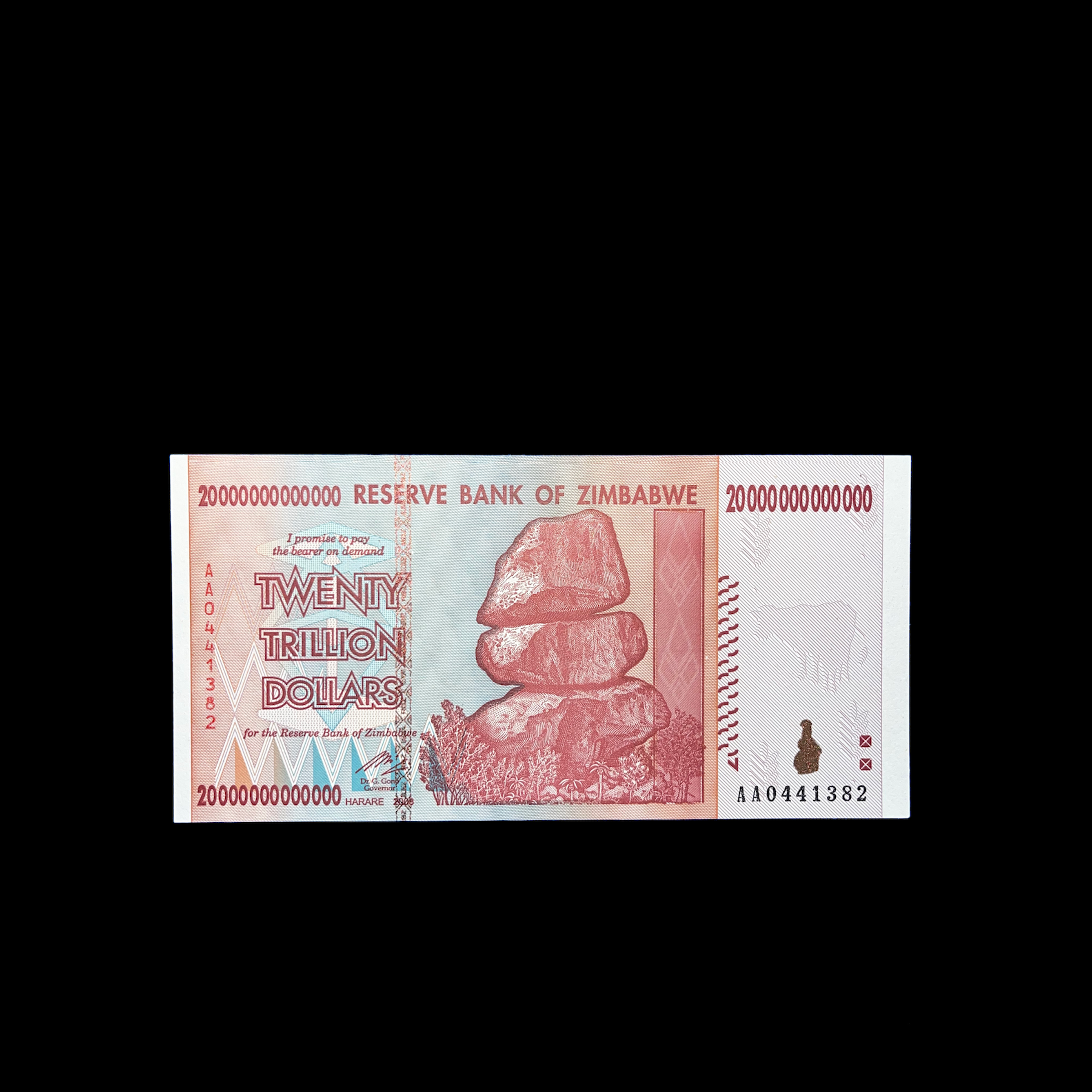Banknotes - Zimbabwe-20 Trillion-Dollar