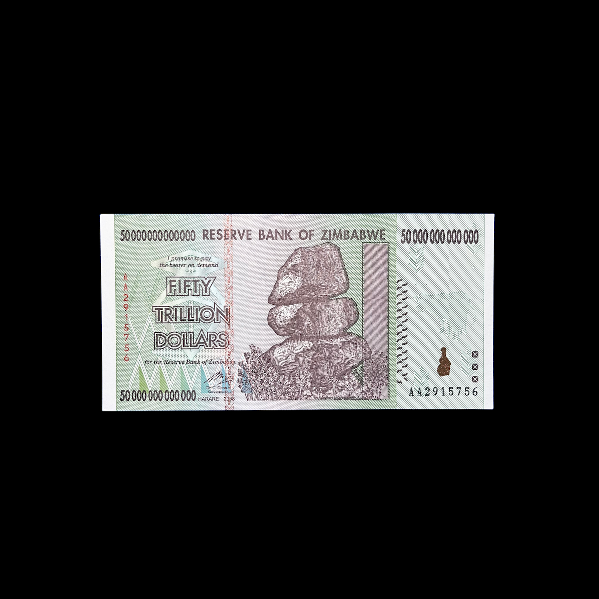 Zimbabwe-50 billones de dólares