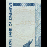 Zimbabwe Agro Cheque-100 Billion Dollars  UNC NEW
