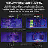 Zimbabwe-100 billones de dólares, 100 unidades consecutivas sin circular